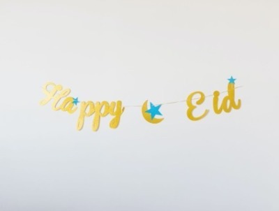 Banner saying Happy Eid