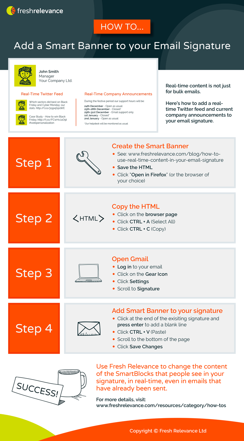 adding a smartblock to email signature